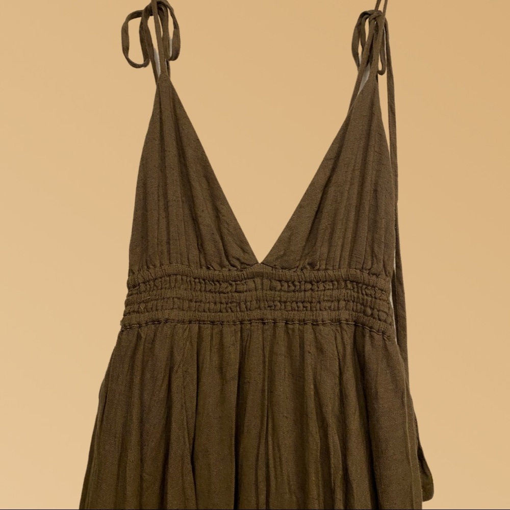 Free People Tropical Heat Maxi Dress (Khaki)